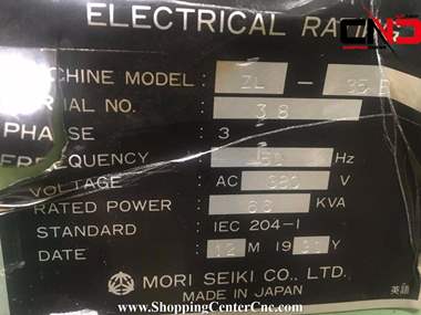 تراش سی ان سی چهار محور Mori Seiki ZL35 B ساخت ژاپن